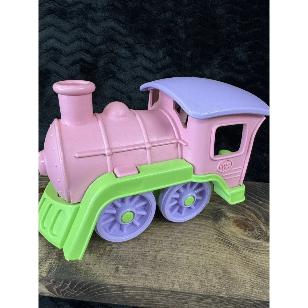 Green Toys Pink Lavender Green Train Engine Locomotive Recycled Plastic USA